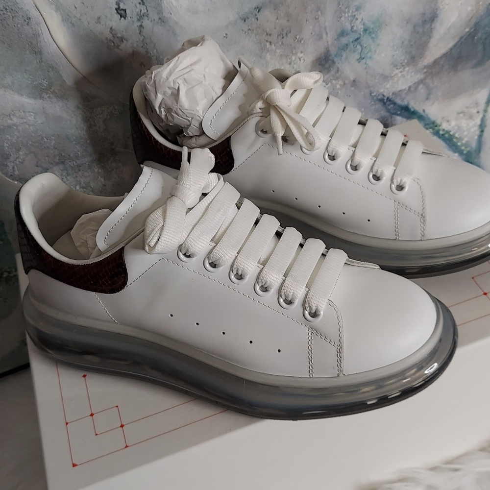 Alexander McQueen snakeskin sneakers 👟,  only worn couple times, pre-loved